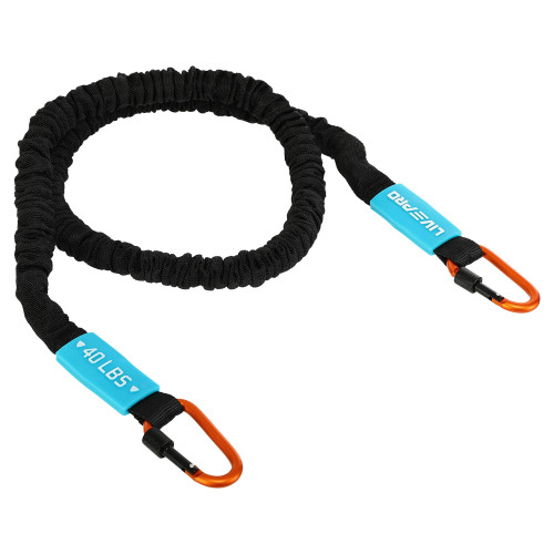 Еспандер трубчастий із карабіном у захисному рукаві LiveUp Resistance Tube X-Large навантаження дуже високе, код: LP8401-XL