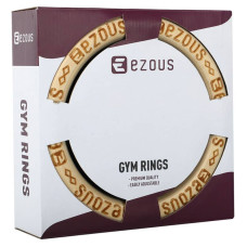 Кільця гімнастичні для кросфіту Ezous Wooden Gym Rings d-32мм, код: E-02