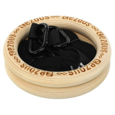 Кільця гімнастичні для кросфіту Ezous Wooden Gym Rings d-32мм, код: E-02