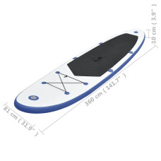 Надувна SUP дошка (Сапборд) vidaXL 92202 360, код: 92202-IN