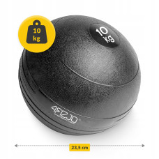 Слембол (медичний м"яч) для кросфіту 4Fizjo Slam Ball 10 кг, чорний, код: P-5907739315441