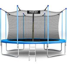 Батут садовий Neo-Sport 15FT (4650 мм) з внутрішньою сіткою та драбиною, блакитний, код: DM-NS-15W181-IN