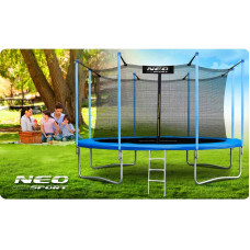 Батут садовий Neo-Sport 15FT (4650 мм) з внутрішньою сіткою та драбиною, блакитний, код: DM-NS-15W181-IN