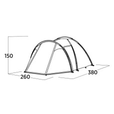 Намет чотиримісний Easy Camp Lomsdal 4 (120480), код: 931551-SVA