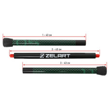 Бодібар 3-х секційний Bar Zelart 5кг, чорний-зелений, код: FI-9994-5-S52
