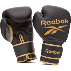 Боксерські рукавички Reebok Boxing Gloves 10 унцій, чорний-золотий, код: 885652021173