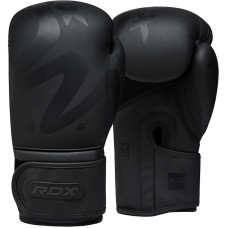 Боксерські рукавиці RDX F15 Noir Matte 16 унцій, чорний, код: BGR-F15MB-16oz