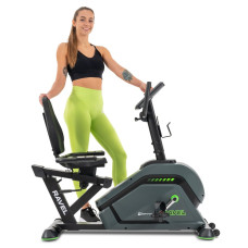 Горизонтальний велотренажер Hop-Sport HS-120L Ravel чорно-зелений, код: 5902308229389