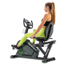 Горизонтальний велотренажер Hop-Sport HS-120L Ravel чорно-зелений, код: 5902308229389