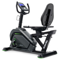 Горизонтальний велотренажер Hop-Sport HS-120L Ravel чорно-зелений, код: 5902308229389