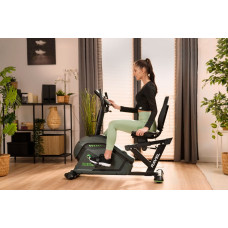 Горизонтальний велотренажер Hop-Sport HS-120L Ravel чорно-зелений, код: 5902308229389