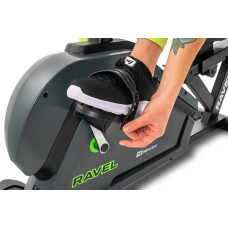 Горизонтальний велотренажер Hop-Sport HS-120L Ravel чорно-зелений, код: 5902308229389