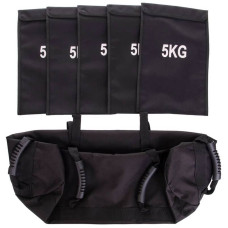 Сумка для кроссфіта Sandbag Zelart 50LB (0,5-23 кг) чорний, код: FI-6232-2-S52