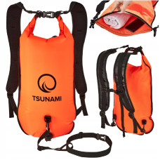 Буй для плавання Tsunami Pro надувний 3в1, 560x240x220 мм, помаранчевий, код: P-5907739314048