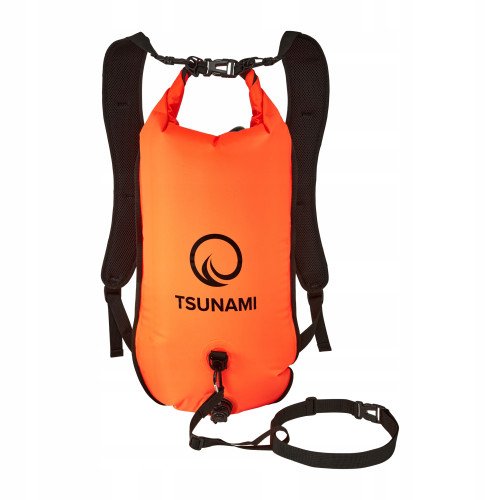 Буй для плавання Tsunami Pro надувний 3в1, 560x240x220 мм, помаранчевий, код: P-5907739314048