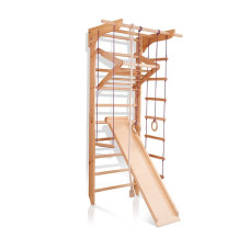Спортивний куточок SportBaby 10-Lux 760х2400 мм, натуральне дерево, код: 10-Lux 3-240