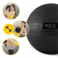 Слембол (медичний м"яч) для кросфіту 4Fizjo Slam Ball 5 кг, чорний, код: P-5907739315427