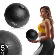 Слембол (медичний м"яч) для кросфіту 4Fizjo Slam Ball 5 кг, чорний, код: P-5907739315427