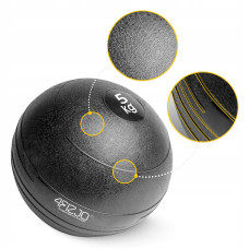 Слембол (медичний м"яч) для кросфіту 4Fizjo Slam Ball 5 кг, чорний, код: P-5907739315427