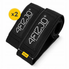 Лямки для станової тяги 4FIZJO Deadlift Straps Black, код: P-5905973402279