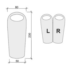 Спальний мішок Terra Incognita Siesta Long 100 Left 2300х800 мм, помаранчевий, код:  4823081501527-SR