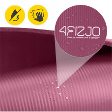 Килимок для йоги та фітнесу 4Fizjo NBR 1800x600x10 мм, бордовий, код: P-5905973406703