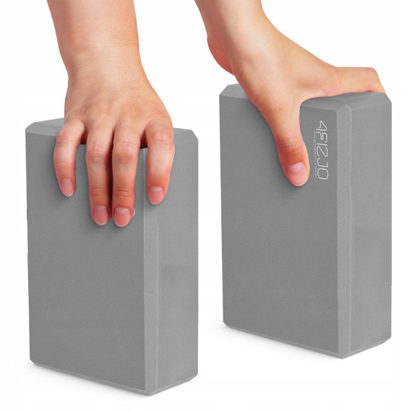 Блок для йоги 4FIZJO 23 x 15 x 7.6 см Grey, код: P-5907739311221
