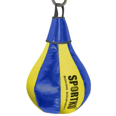 Груша підвісна SportKo 500х240 мм, 5 кг, чорний-білий, код: GP-1_BKW-S52