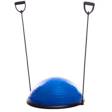 Балансировочная платформа FitGo BOSU з двома еспандерами 580х250 мм, синий, код: FI-1469_BL