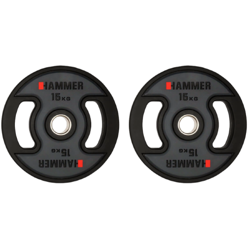 Олімпійські диски професійні Hammer PU Weight Discs 2x15 кг, код: 17044-S25