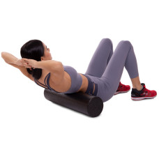 Роллер для занять йогою гладкий FitGo EPP чорний, код: FI-3586-60-S52