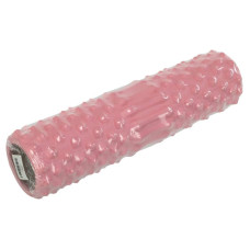 Ролер масажний циліндр (ролик мфр) FitGo Grid Spine Roller, 450x105 мм, рожевий, код: FI-9389_P