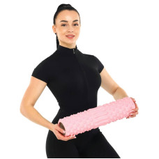 Ролер масажний циліндр (ролик мфр) FitGo Grid Spine Roller, 450x105 мм, рожевий, код: FI-9389_P