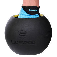 Гиря-дзвін чавунна пофарбована Ball Bell LiveUp 12кг, , код: LP8047-26LB-S52
