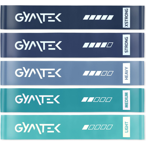 Набір резинок для фітнесу Gymtek 0,5-30кг синій, код: 5905884426685