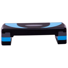 Степ-платформа FitGo 790x290x100-200 мм, чорний-синій, код: FI-1578_BKBL