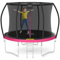 Батут із внутрішньою сіткою 4FIZJO PRO 8FT 252 см Black/Pink, код: P-5907739314550