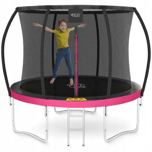 Батут із внутрішньою сіткою 4FIZJO PRO 8FT 252 см Black/Pink, код: P-5907739314550