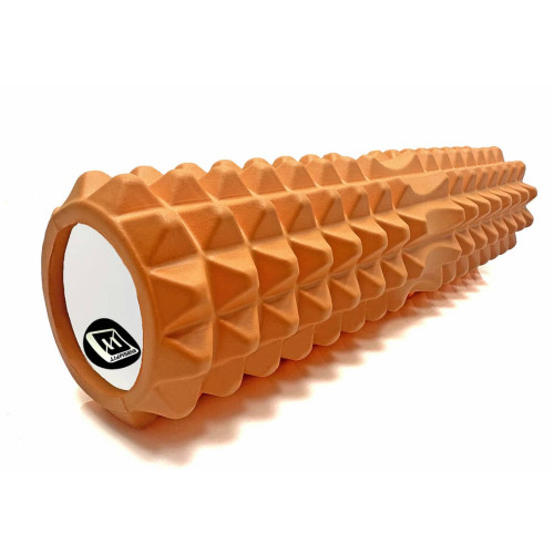 Масажний ролик EasyFit Grid Roller v.2.2, 450х145 мм, оранжевий, код: EF-2028-OR-EF