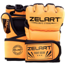 Рукавички для змішаних єдиноборств MMA Zelart L, помаранчевий, код: BO-5699_LOR