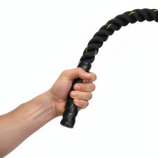 Канат тренувальний Actiget Battle Rope 9 м для кросфіту Black, код: ACT0015