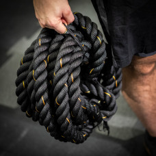 Канат тренувальний Actiget Battle Rope 9 м для кросфіту Black, код: ACT0015