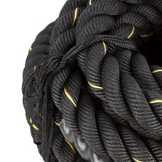 Канат тренувальний Actiget Battle Rope 9 м для кросфіту Black, код: ACT0015