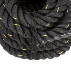Канат тренувальний Actiget Battle Rope 9 м для кросфіту Black, код: ACT0015