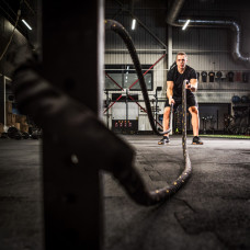 Канат тренувальний Actiget Battle Rope 9 м для кросфіту Black, код: ACT0015