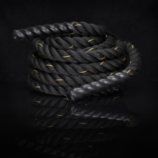 Канат тренувальний Actiget Battle Rope 9 м для кросфіту Black, код: ACT0015