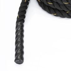 Канат тренувальний Actiget Battle Rope 9 м для кросфіту Black, код: ACT0015