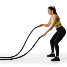 Канат тренувальний Actiget Battle Rope 9 м для кросфіту Black, код: ACT0015