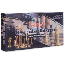 Шахи, шашки, нарди 3 в 1 ChessTour, код: W7703H