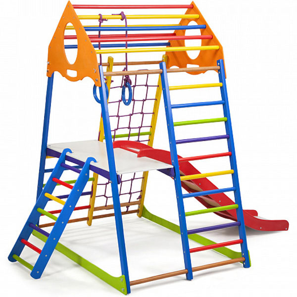 Ігровий дитячий куточок PLAYBABY KindWood Color Plus 2, код: SB-IG26